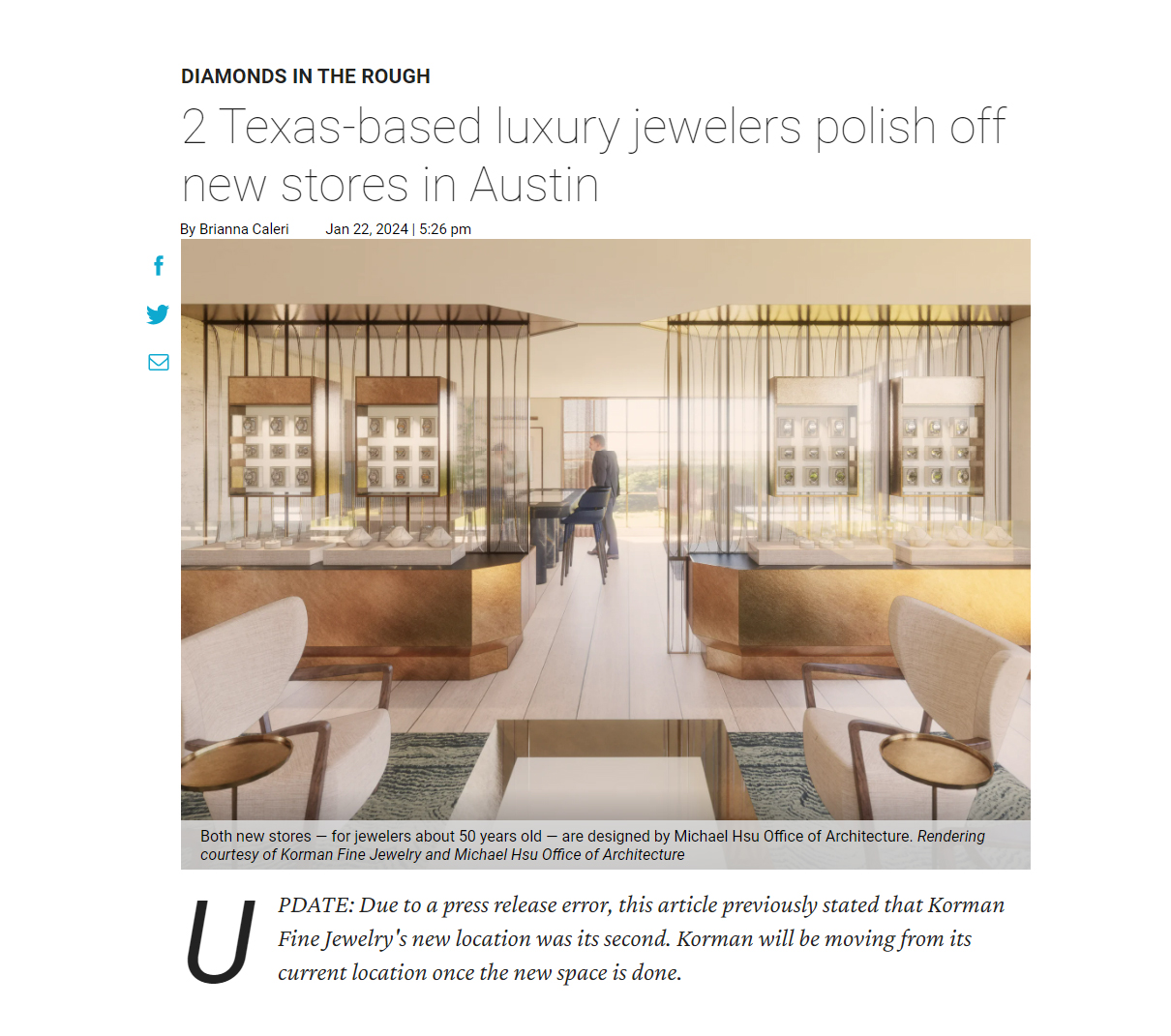 2 Texas-based luxury jewelers polish off new stores in Austin