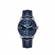 Blancpain Fifty Fathoms Bathyscaphe 38mm Stainless Steel Blue Dial Sail Canvas Strap