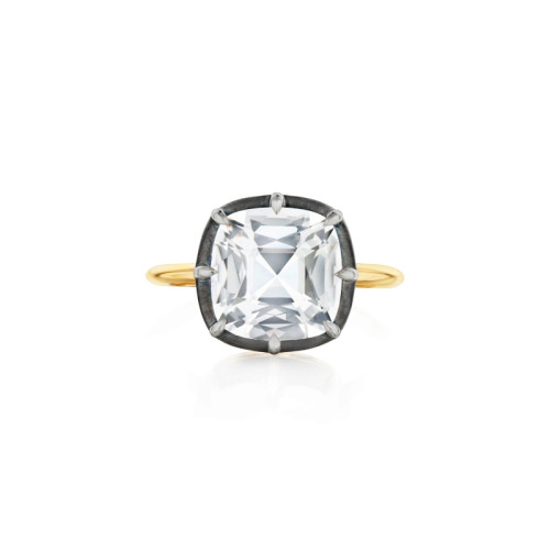 Kwiat 18Kt Yellow Gold/Silver Topped Collet 8 Prong Solitaire Ring