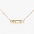 Messika 18kt Yellow Gold Move Diamond Necklace