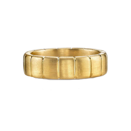 Single Stone 18kt Yellow Gold Julian Band