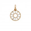 Sethi Couture 18kt Yellow Gold Arena Baguette Diamond Pendant