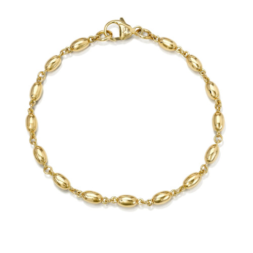 Single Stone 18kt Yellow Gold Large Dorothy Bracelet