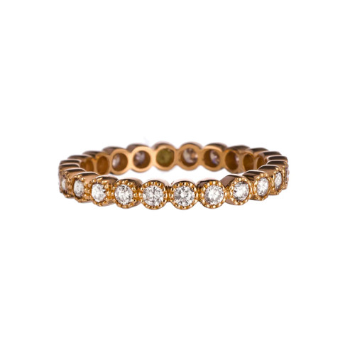 Sethi Couture 18kt Rose Gold and Diamond  Bezel Eternity