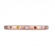 Sethi Couture 18kt Rose Gold Dunes Narrow Multi-color Stone Ring
