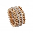 Serafino Consoli 18kt Rose Gold and Diamond Expandable Bracelet