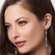 Phillips House Platinum and 18kt Yellow Gold Pear Ear Climbers With Pear Diamond Drops