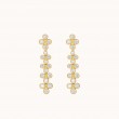 Viltier 18kt Yellow Gold and Diamond Clique Cascade Drop Earrings