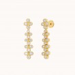 Viltier 18kt Yellow Gold and Diamond Clique Cascade Drop Earrings