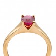 Korman Signature 18kt Yellow Gold Oval Heated Ruby Ring