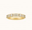 Viltier 18kt Yellow Gold and Diamond Rayon Ring