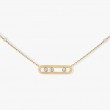 Messika 18kt Yellow Gold Baby Move Diamond Necklace