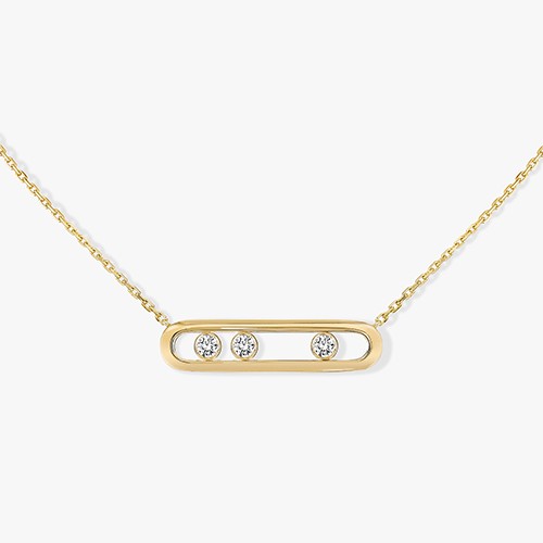 Messika 18kt Yellow Gold Move Diamond Necklace