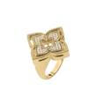 Roberto Coin 18kt Yellow Gold Venetian Princess Flower Diamond Ring