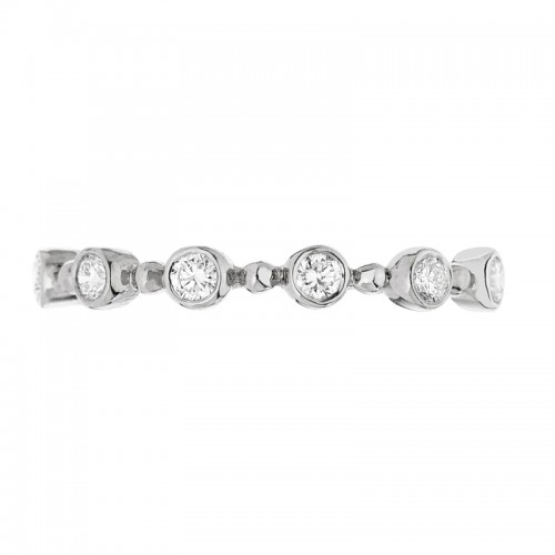 Sethi Couture 18kt White Gold and Diamond Petite Bubble Ring