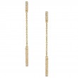 Sethi Couture 18kt Yellow Gold and Diamond Barrel Drop Earrings