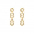 Viltier 18kt Yellow Gold and Diamond Magnetic Duo Drop Earrings