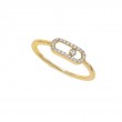 Messika 18kt Yellow Gold Diamond Baby Move Uno Ring