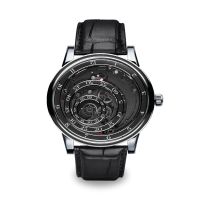 Trilobe Une Folle Journee Titanium with Black Alligator Strap