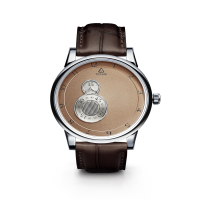 Trilobe Nuit Fantastique Dune Titanium with Brown Alligator Strap