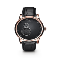 Trilobe Nuit Fantastique Rose Gold with Black Alligator Strap