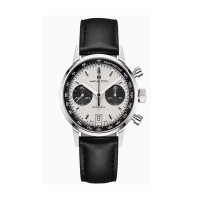Hamilton Intra-matic 68 Automatic Chronograph 40mm Panda Dial Stainless Steel With Black Leather Strap