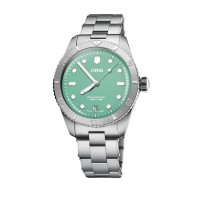 Oris Divers Sixty-five Automatic 38mm Wild Green Dial Stainless Steel Bracelet