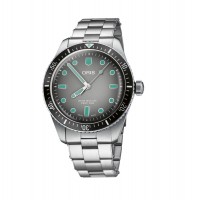 Oris Divers Sixty-five Automatic 40MM Grey with Aqua Accents Stainless Steel Bracelet
