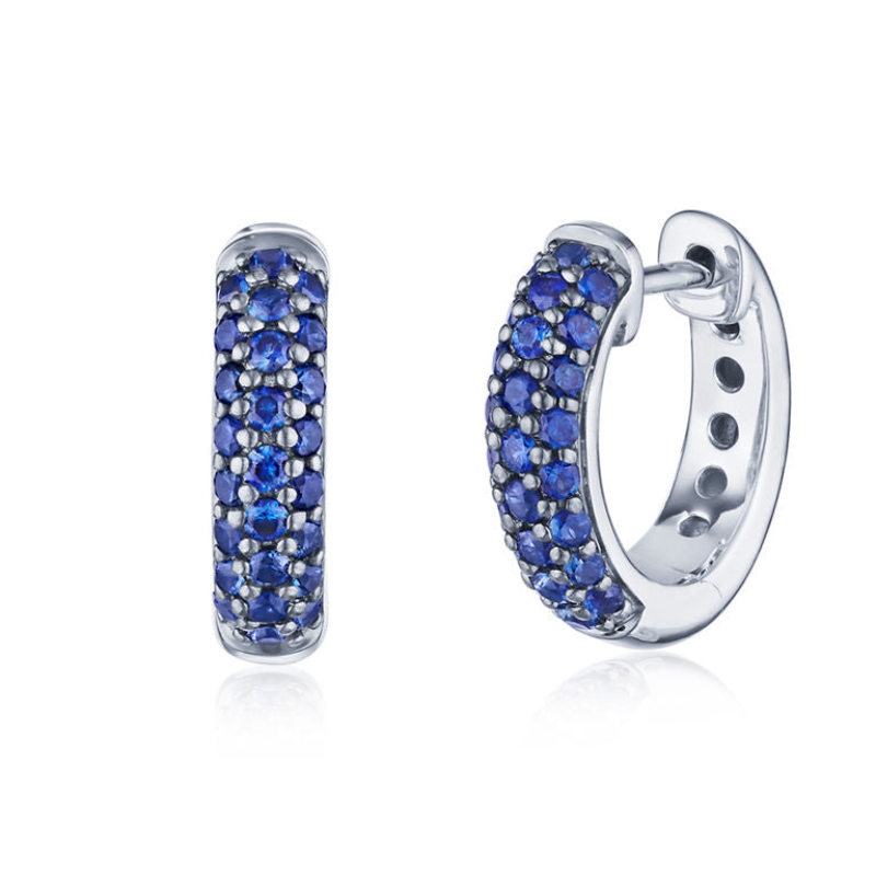 Kwiat 18Kt White Gold Moonlight Petite Hoop Earrings