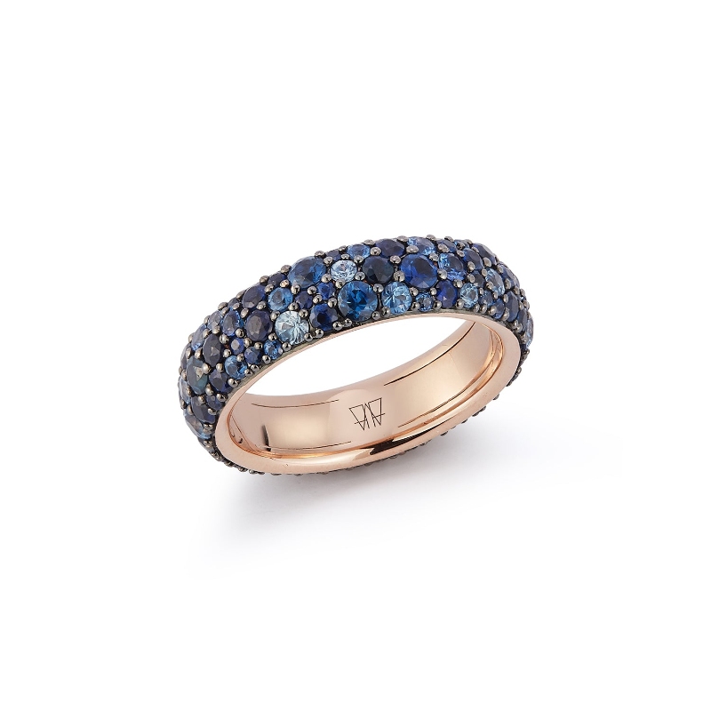 Walters Faith 18K Yellow Gold Blue Sapphire 5.5Mm Band