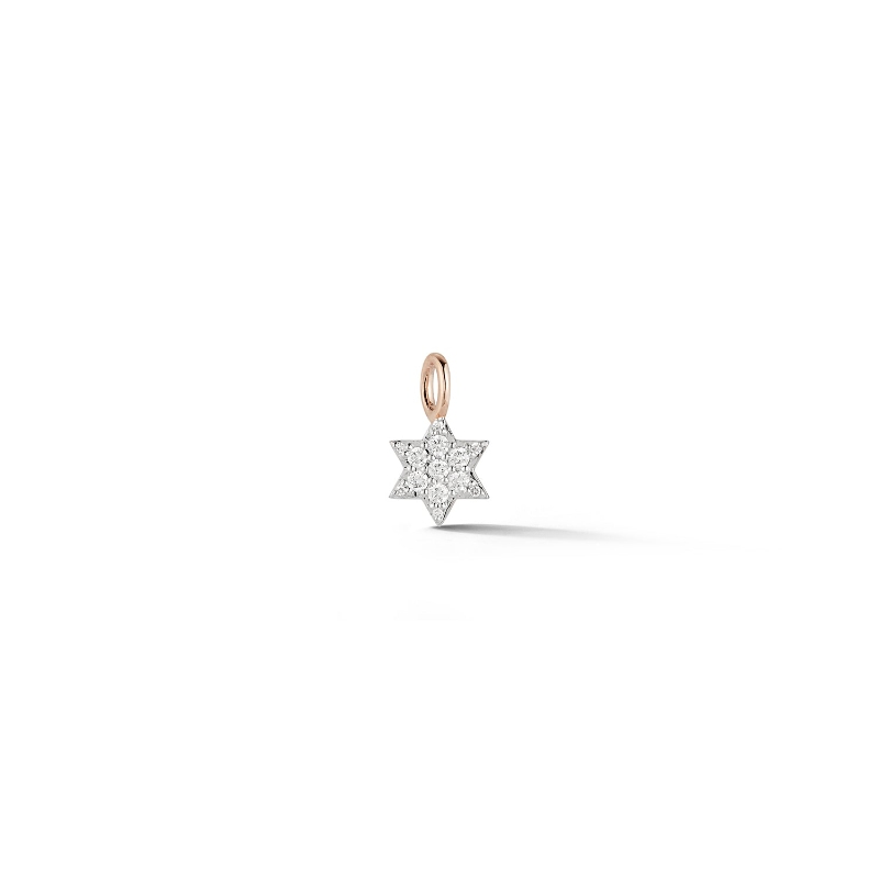 Walters Faith Dora 18Kt Yellow Gold With Rhodium Diamond Mini Star Charm Pendant (No Chain)