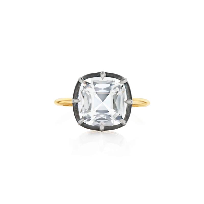 Kwiat 18Kt Yellow Gold/Silver Topped Collet 8 Prong Solitaire Ring