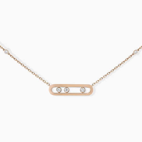 Messika 18kt Rose Gold Baby Move Diamond Necklace