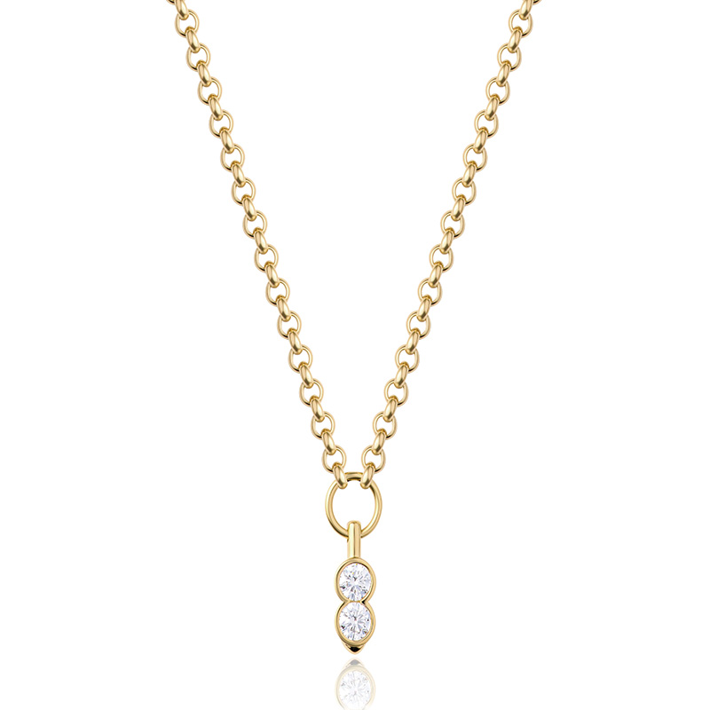 Phillips House 18kt Yellow Gold Round Cuddle Double Tip Necklace