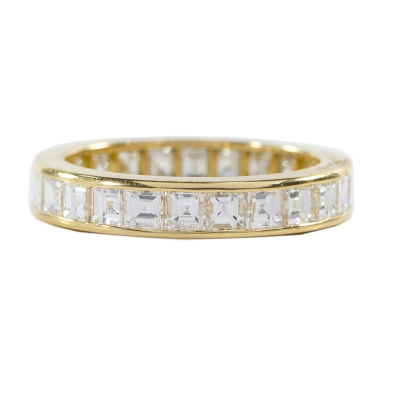 Oscar Heyman 18kt Yellow Gold Diamond Guard Ring