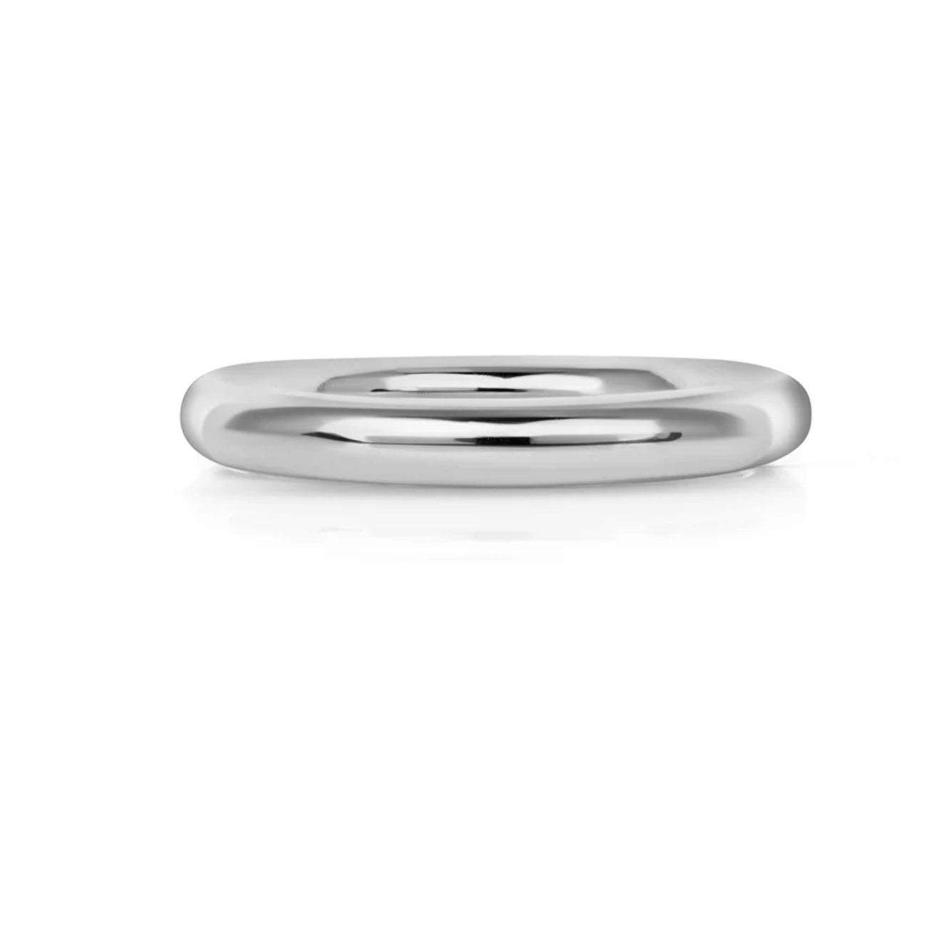 Single Stone Platinum Medium Leda Band