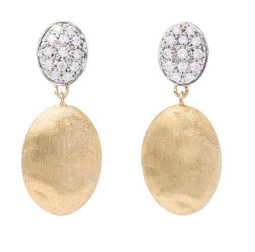 Marco Bicego 18kt Yellow Gold Siviglia Diamond Drop Earrings