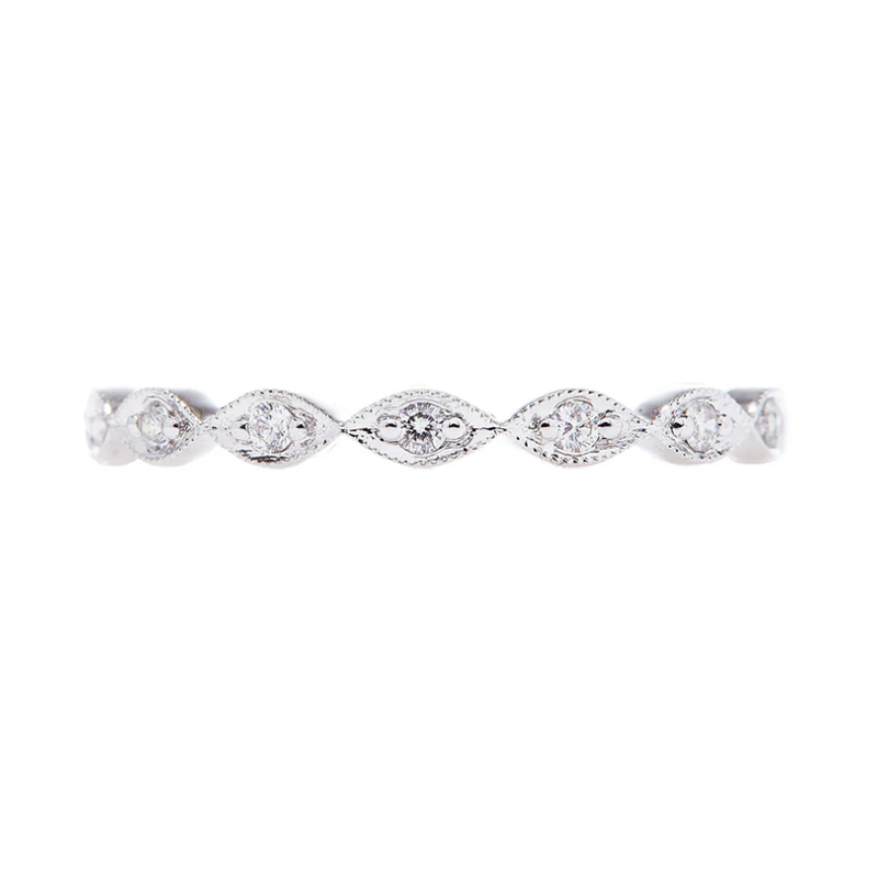 Sethi Couture 18kt White Gold and Diamond Eleanor Band