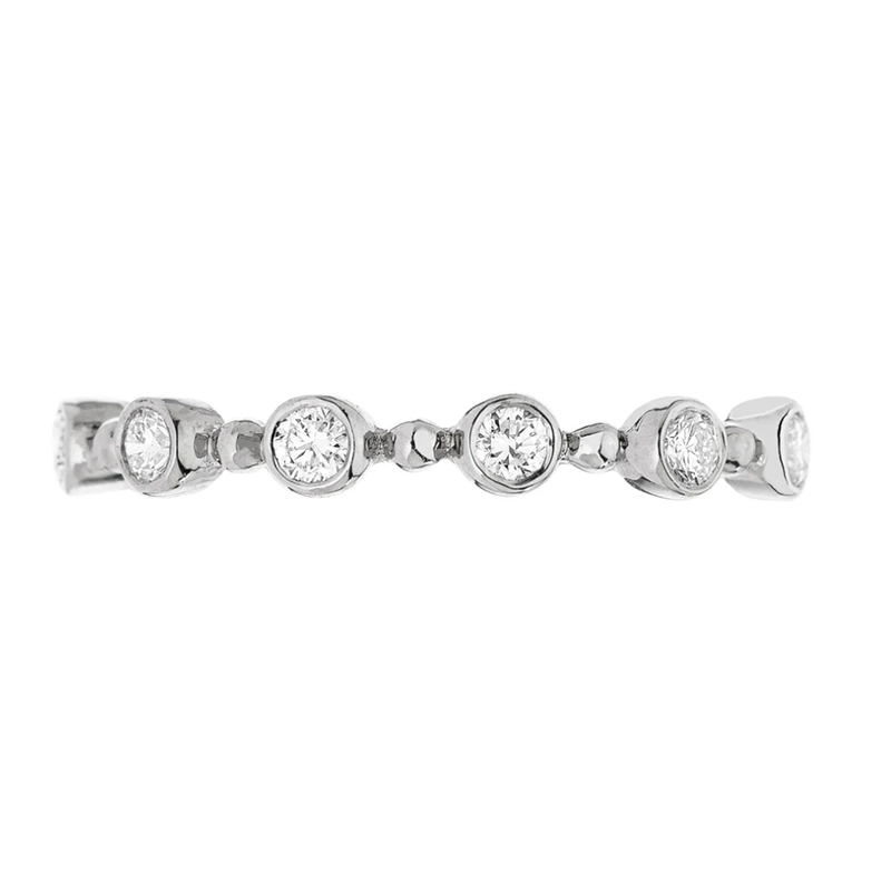 Sethi Couture 18kt White Gold and Diamond Petite Bubble Ring