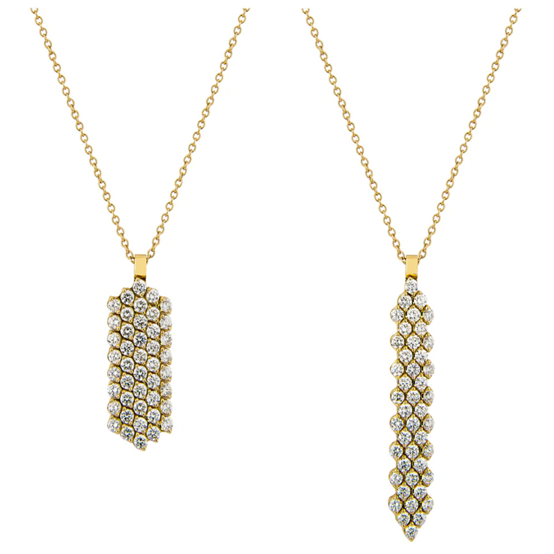 Serafino Consoli 18kt Yellow Gold and Diamond Expandable Pendant